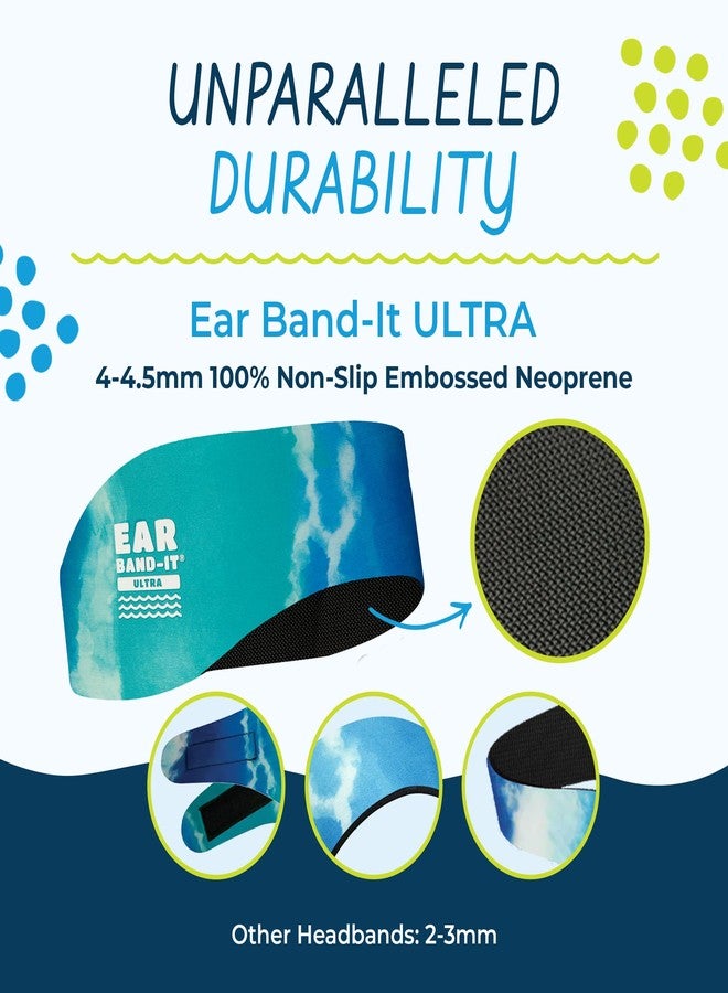 إير باند-إت طوق رأس للسباحة Earvolution Ear Band-It Ultra، ماركة أمريكية، من ابتكار طبيب، مناسب للحواس، قبضة مانعة للانزلاق ونيوبرين سميك لأقصى حماية وراحة، يثبت سدادات الأذن (لون برتقالي مصبوغ، مقاس متوسط) - Image 4